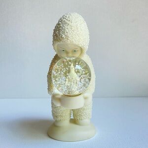 Snowbabies A Wish for Snow Department 56 figurine with penguin in snow globe VTG